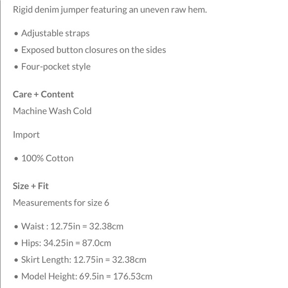 Free People Torn Up Denim Jumper sz 8 - Picture 2 of 7